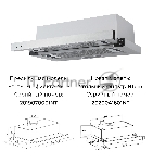 Вытяжка встраиваемая LEX HUBBLE 2M 600 INOX 820м3/час LED лампы