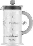 Френч-пресс Rondell Crystal Grey RDS-840, 1 л, стальной