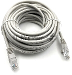 Патч-корд Buro UTP-5E-10M-G-LSZH UTP серый cat.5e RJ-45 (m)-RJ-45 (m) 10м