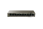 Коммутатор IP-COM F1110P-8-102W, 8×100 Мбит/с PoE + 2×1 Гбит/с, неуправляемый