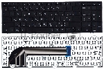 Клавиатура для ноутбука HP ProBook 4540S 4545S черная с черной рамкой
