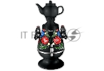 Самовар Centek CT-0091 B (черн+рисунок), 4.0л, 2300 Вт, поддерж.t + LED индикатор, керам заварник