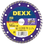 Диск алмазный отрезной DEXX MULTI UNIVERSAL 150 мм сегментированный по бетону, кирпичу, камню
