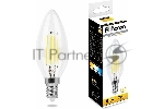 Лампа светодиодная Feron LB-66 7Вт Е14 теплый свеча FILAMENT