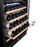 Винный шкаф Temptech CL120DB черный, 261 л, 2 отсека, 94 бут., класс G, вид 5