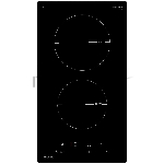 Индукционная варочная поверхность Krona MAGIER 30 BL 2BTK черный