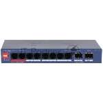 Коммутатор Dahua DH-CS4210-8GT-110, 8×1 Гбит/с + 2×1 Гбит/с SFP, управляемый