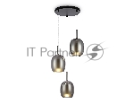Подвесной светильник Ambrella light LH11153/3 BK/WH/SM черный/белый/дымчатый E27*3 max 60W D425*1500