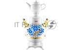 Самовар Centek CT-0092 A (белый+рисунок+золото), 4.0л, 2300Вт, поддерж.t + LED индикатор