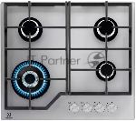 Газовая варочная поверхность Electrolux KGG64362S, 4 конфорки, закаленное стекло, 8900 Вт