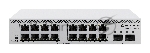 Коммутатор MikroTik CSS318-16G-2S+IN, 16×1 Гбит/с + 2×10 Гбит/с SFP+, управляемый