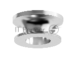 Насадка для корпуса светильника N7927 PSL серебро полированное D70*H28mm Out25mm