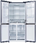 Холодильник LEX LCD450BmID синий металлик трехкамерный 288/129л морозилка снизу, No Frost, Side-by-Side, вид 25