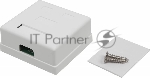 Розетка TWT (TWT-SM2-4545-WH) настенная 2 порта RJ-45 категории 5е. UTP. белая