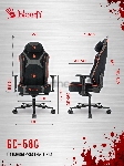 Кресло игровое A4Tech Bloody GC-680 черный/серый искусственная замша с подголов. крестов. металл, вид 14